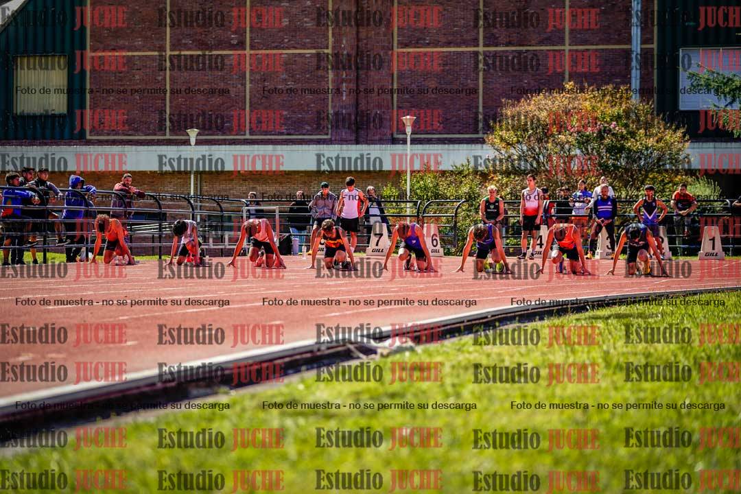 Fotos de los 100 m de varones