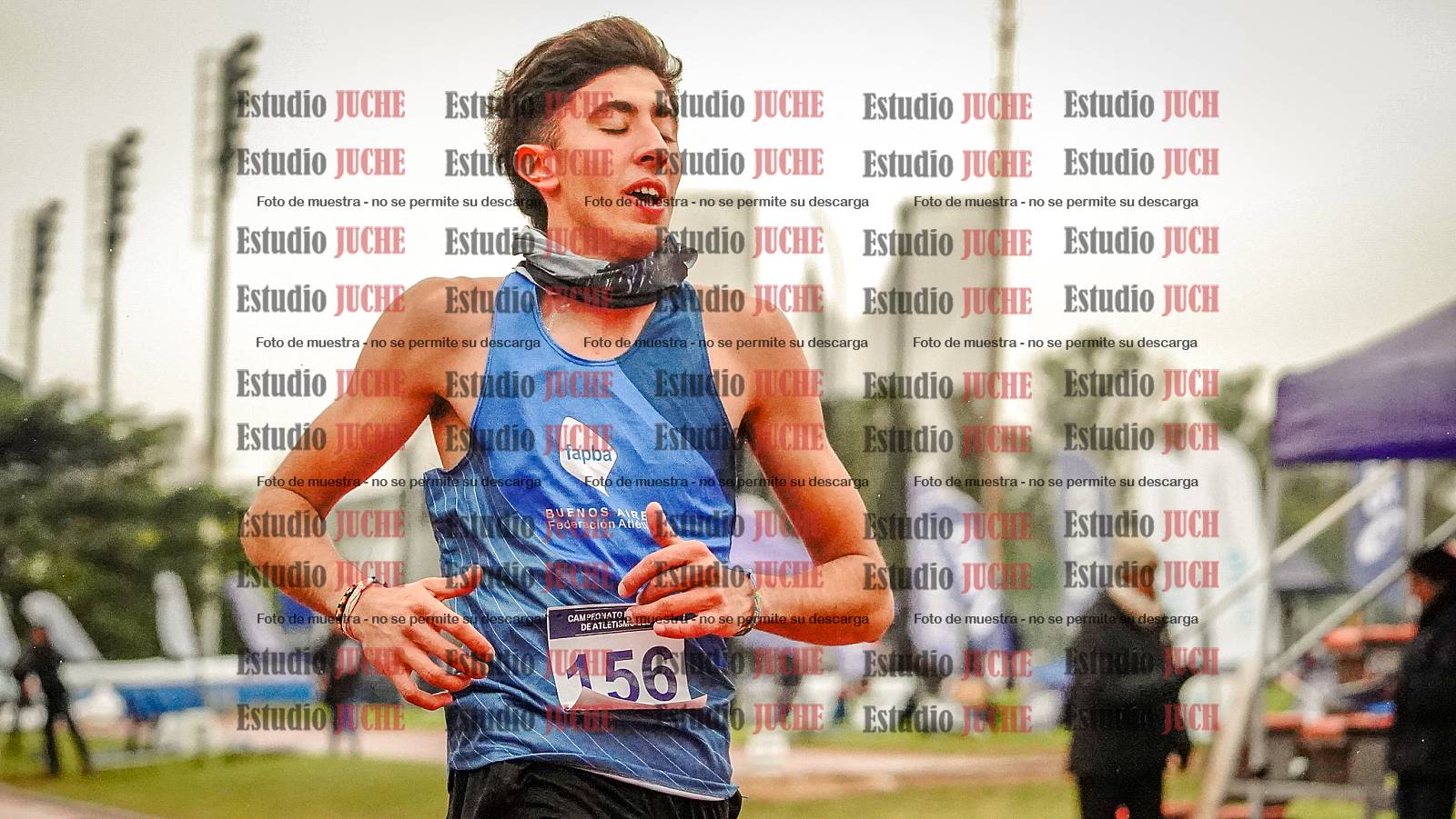 Fotos de los 100 m llanos de varones - decatlón 1
