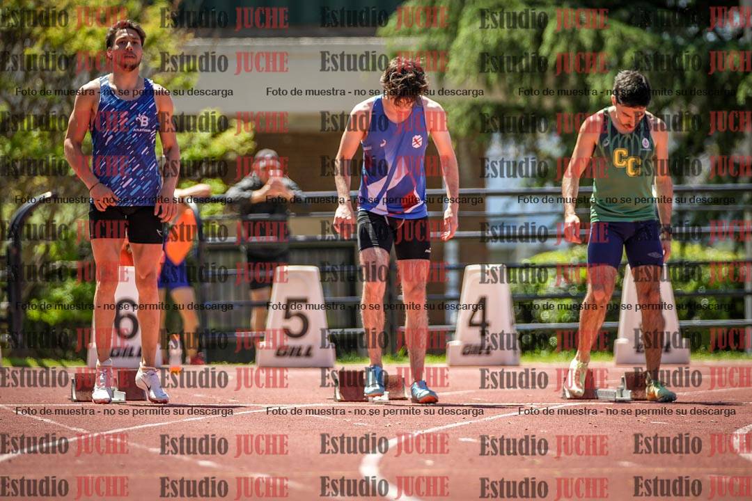 Fotos de los 100 m llanos de varones