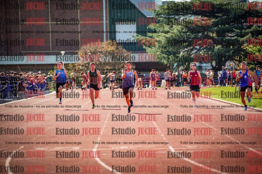 Fotos de los 100 m llanos de varones
