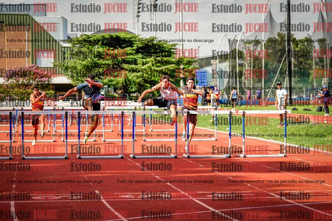Fotos de los 60 m con vallas de varones