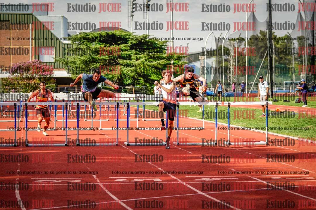 Fotos de los 60 m con vallas de varones