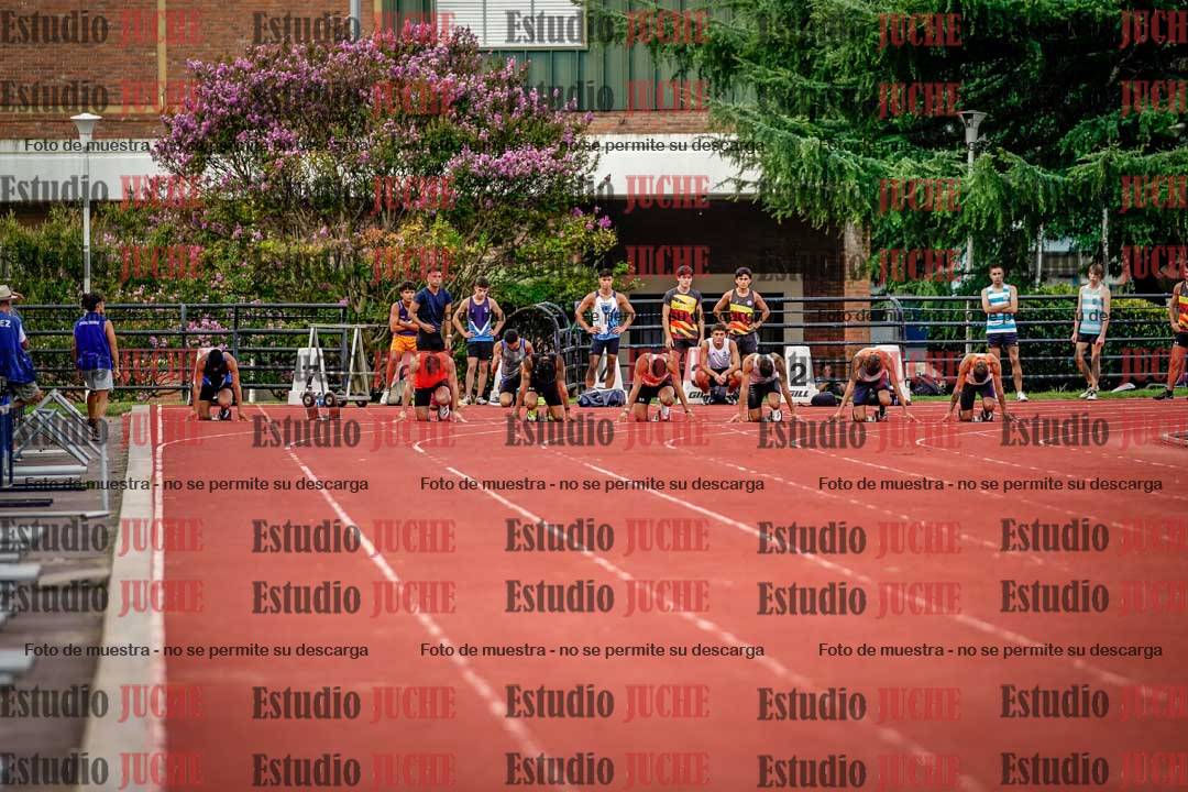 Fotos de los 100 m llanos de varones