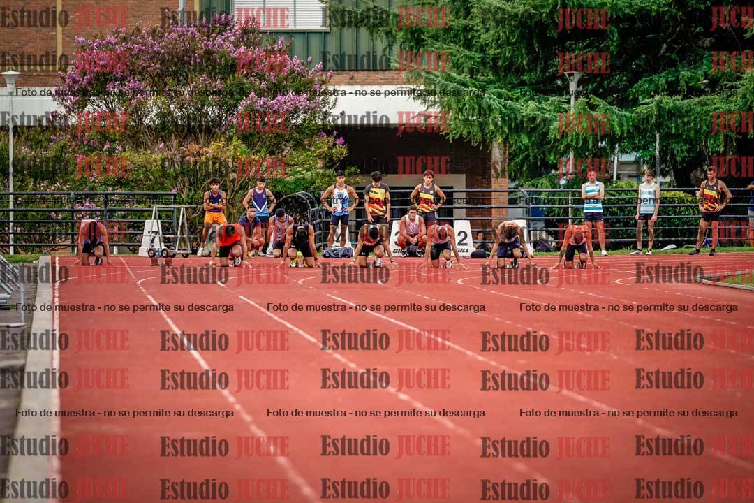 Fotos de los 100 m llanos de varones