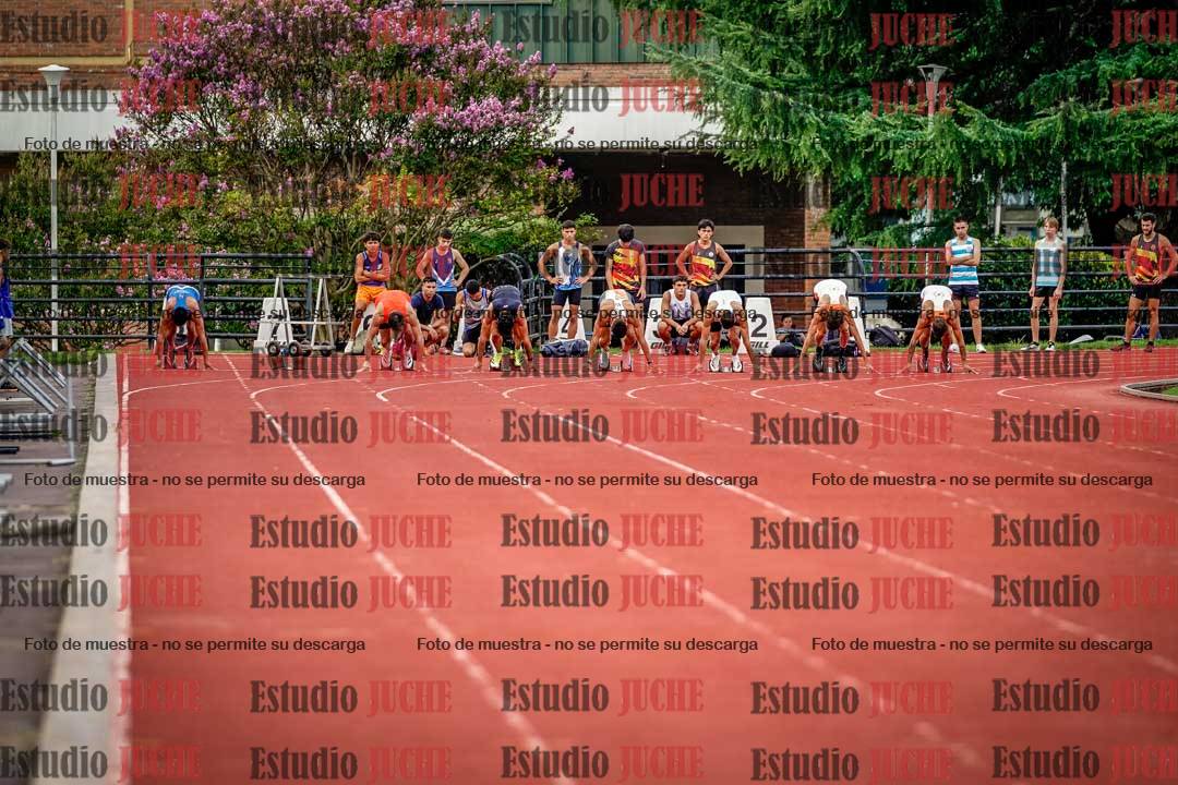 Fotos de los 100 m llanos de varones