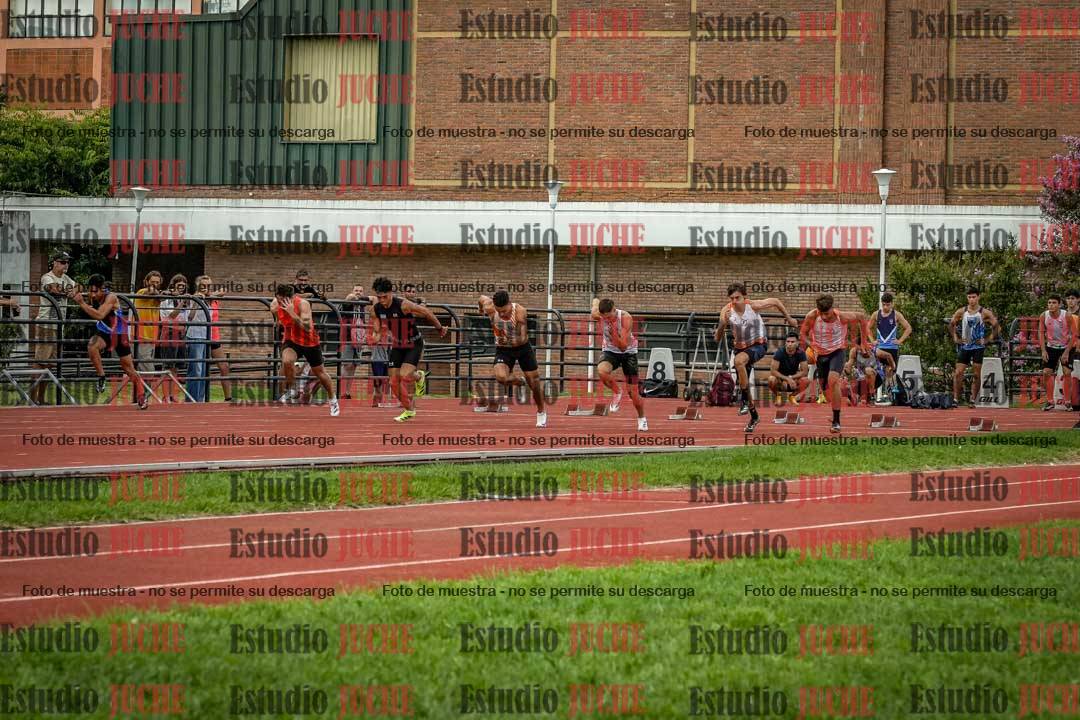 Fotos de los 100 m llanos de varones