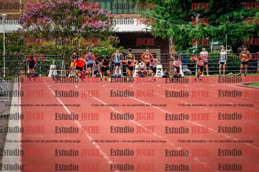 Fotos de los 100 m llanos de varones