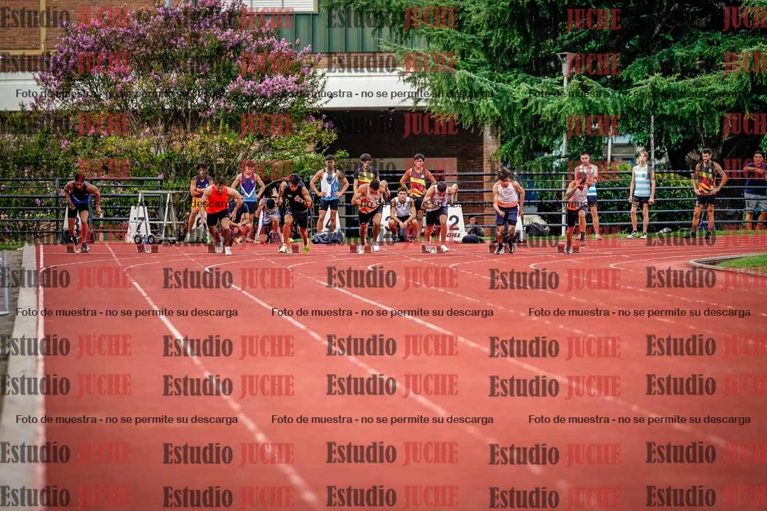 Fotos de los 100 m llanos de varones