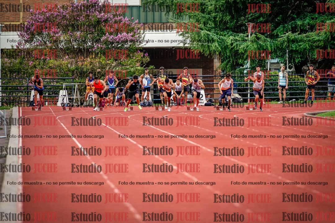 Fotos de los 100 m llanos de varones