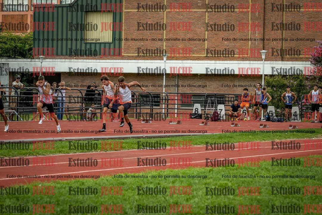 Fotos de los 100 m llanos de varones