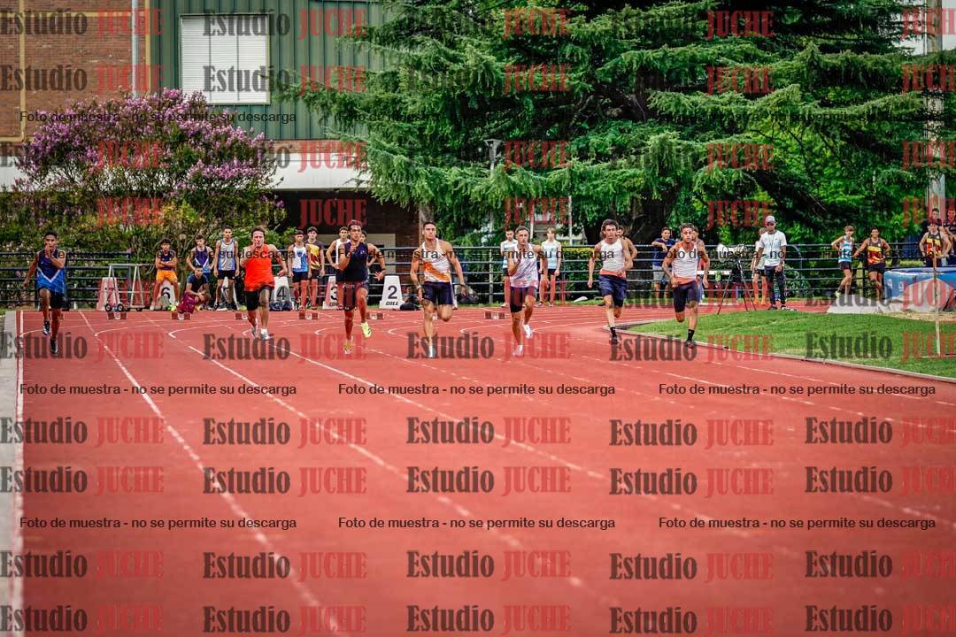 Fotos de los 100 m llanos de varones