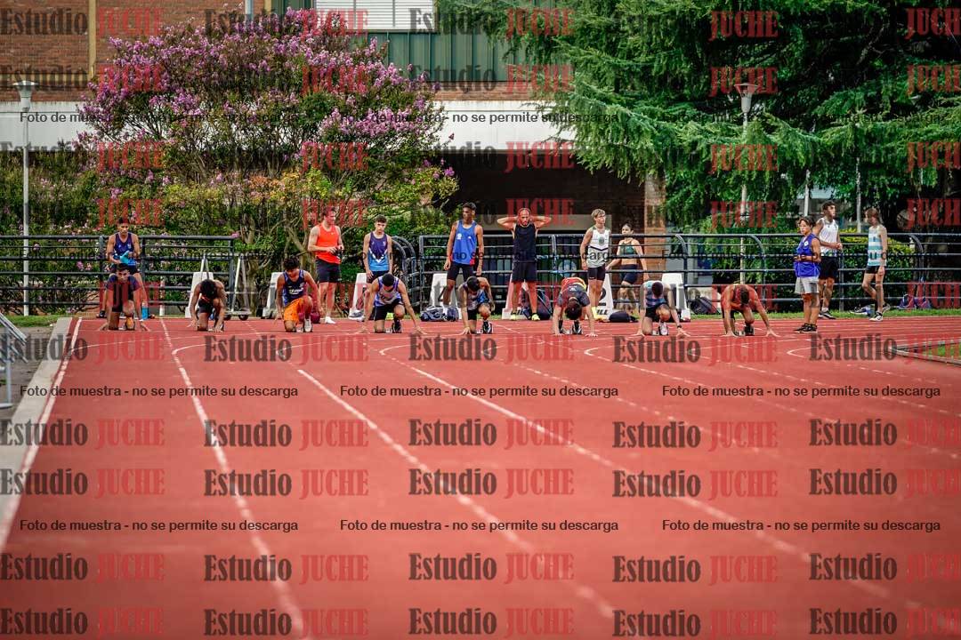 Fotos de los 100 m llanos de varones