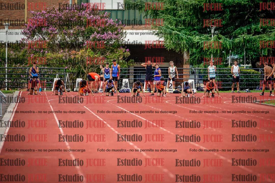 Fotos de los 100 m llanos de varones