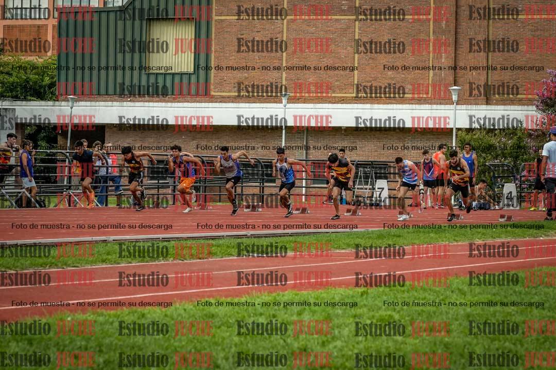 Fotos de los 100 m llanos de varones