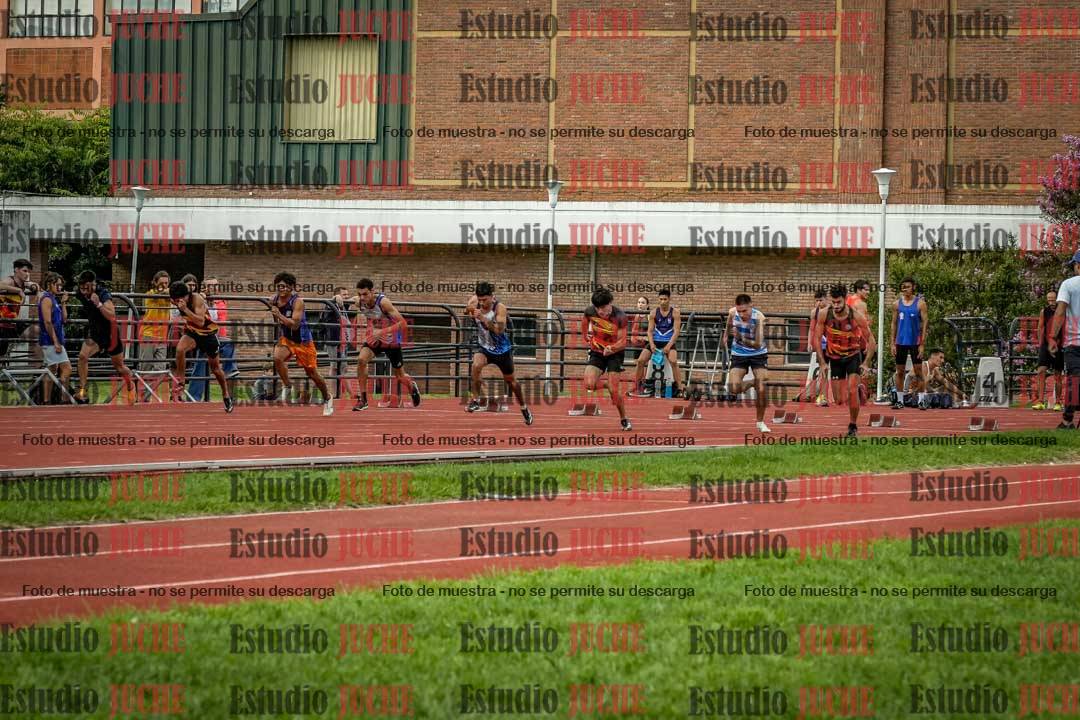 Fotos de los 100 m llanos de varones