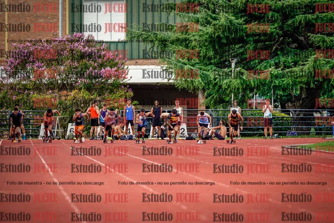 Fotos de los 100 m llanos de varones