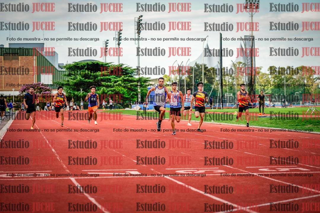 Fotos de los 100 m llanos de varones