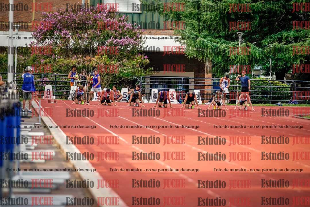 Fotos de los 100 m llanos de varones