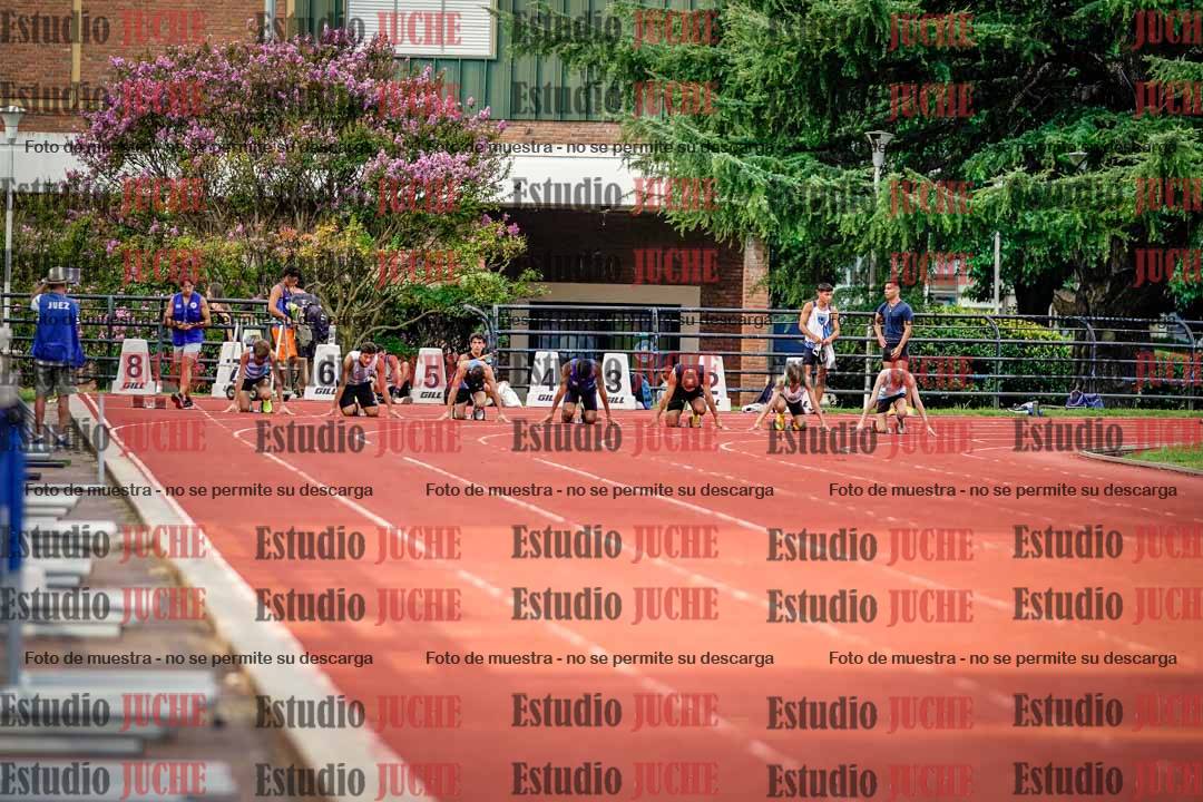 Fotos de los 100 m llanos de varones