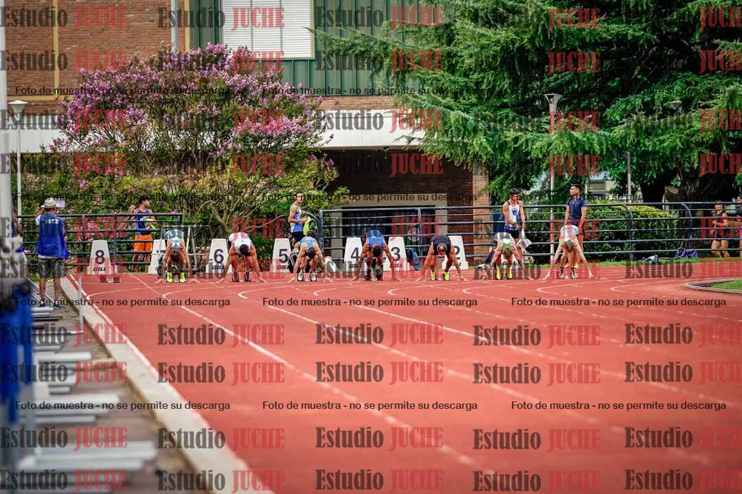 Fotos de los 100 m llanos de varones