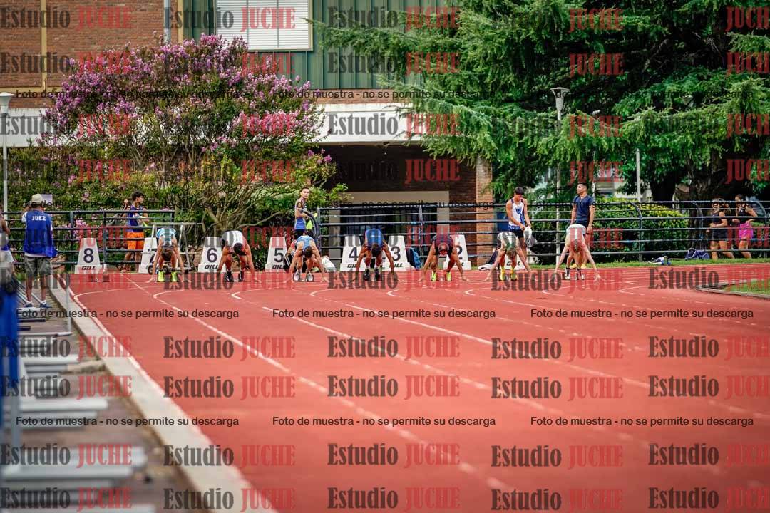 Fotos de los 100 m llanos de varones
