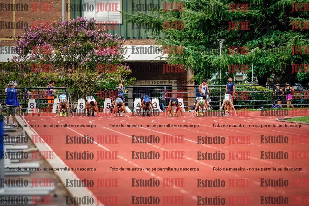 Fotos de los 100 m llanos de varones