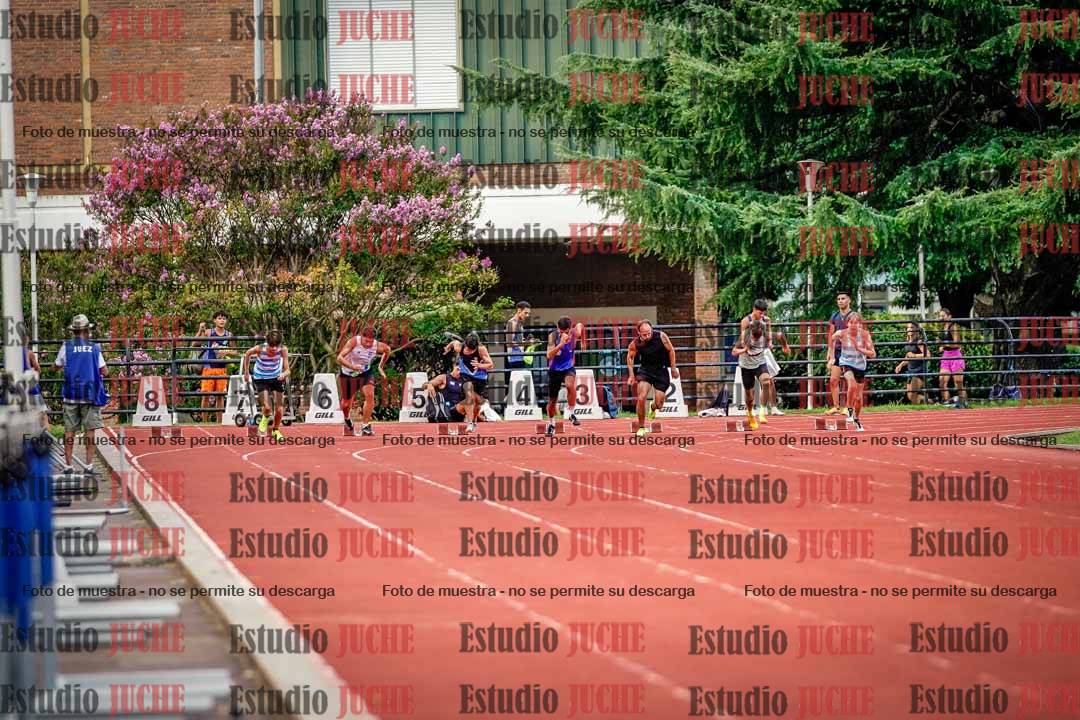 Fotos de los 100 m llanos de varones