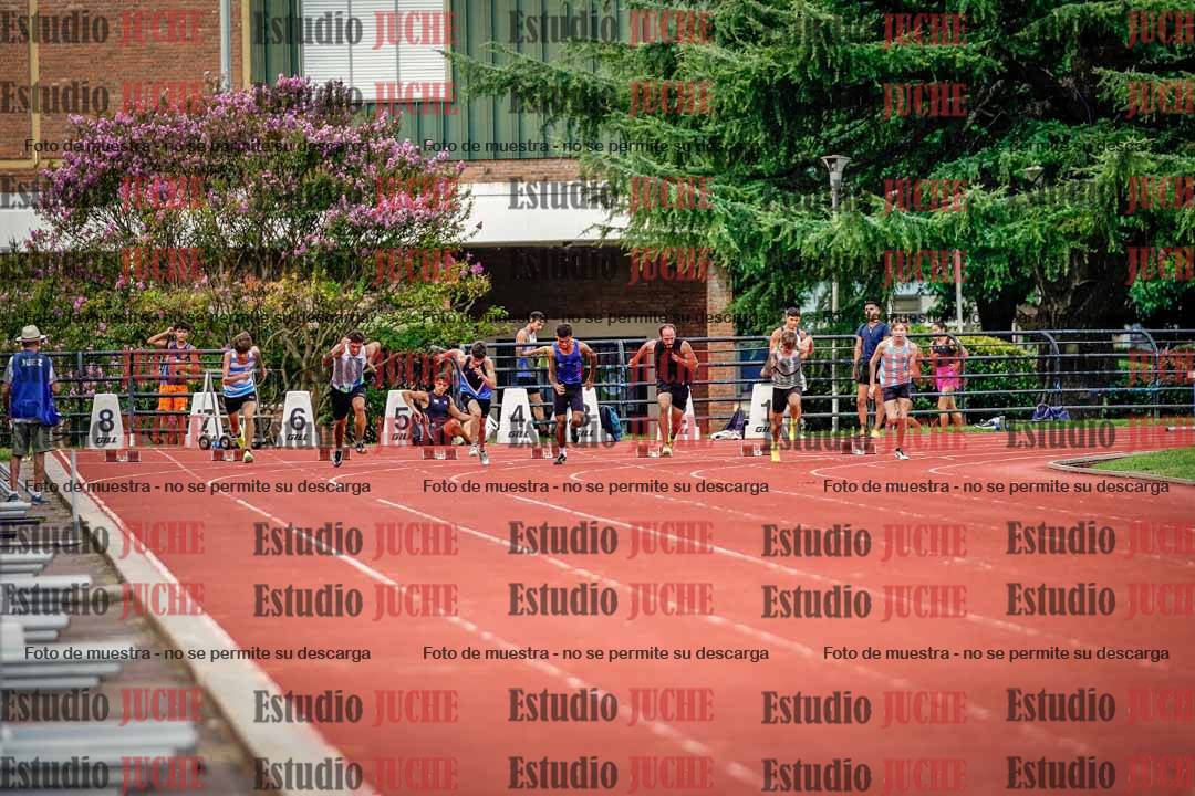 Fotos de los 100 m llanos de varones