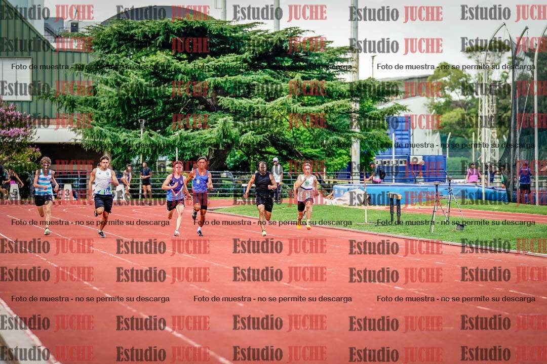 Fotos de los 100 m llanos de varones