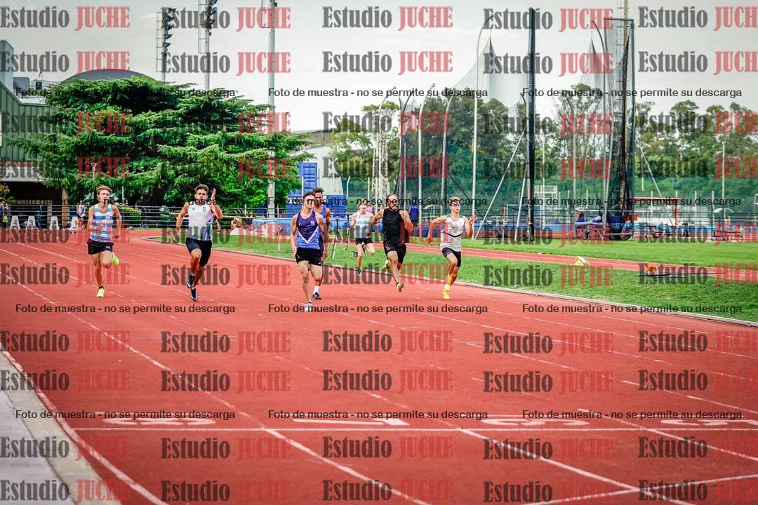 Fotos de los 100 m llanos de varones