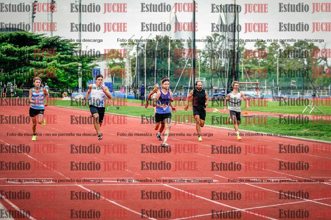 Fotos de los 100 m llanos de varones