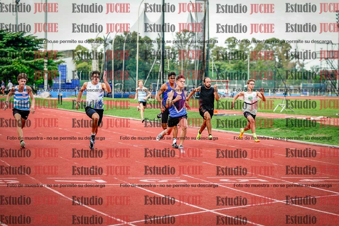 Fotos de los 100 m llanos de varones