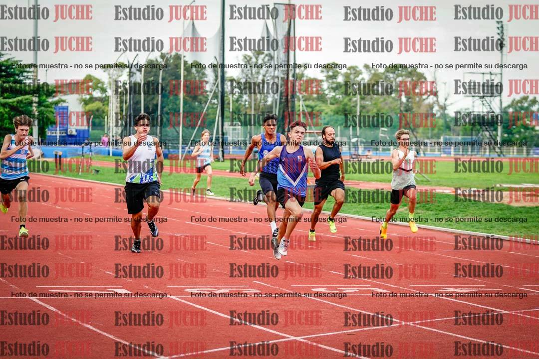 Fotos de los 100 m llanos de varones