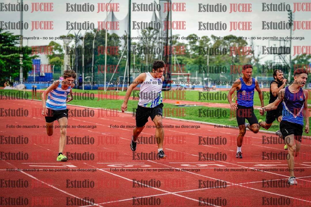 Fotos de los 100 m llanos de varones