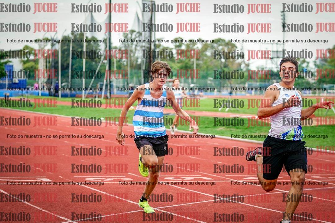 Fotos de los 100 m llanos de varones
