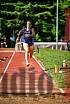 Fotos del salto triple de mujeres y varones