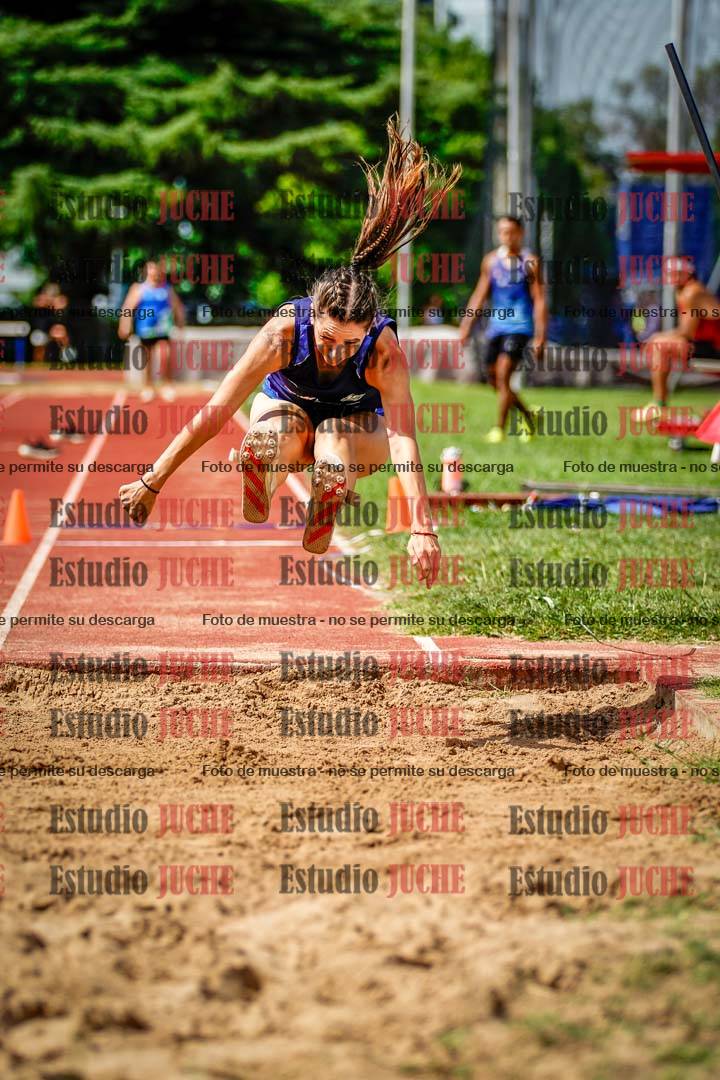 Fotos del salto triple de mujeres y varones