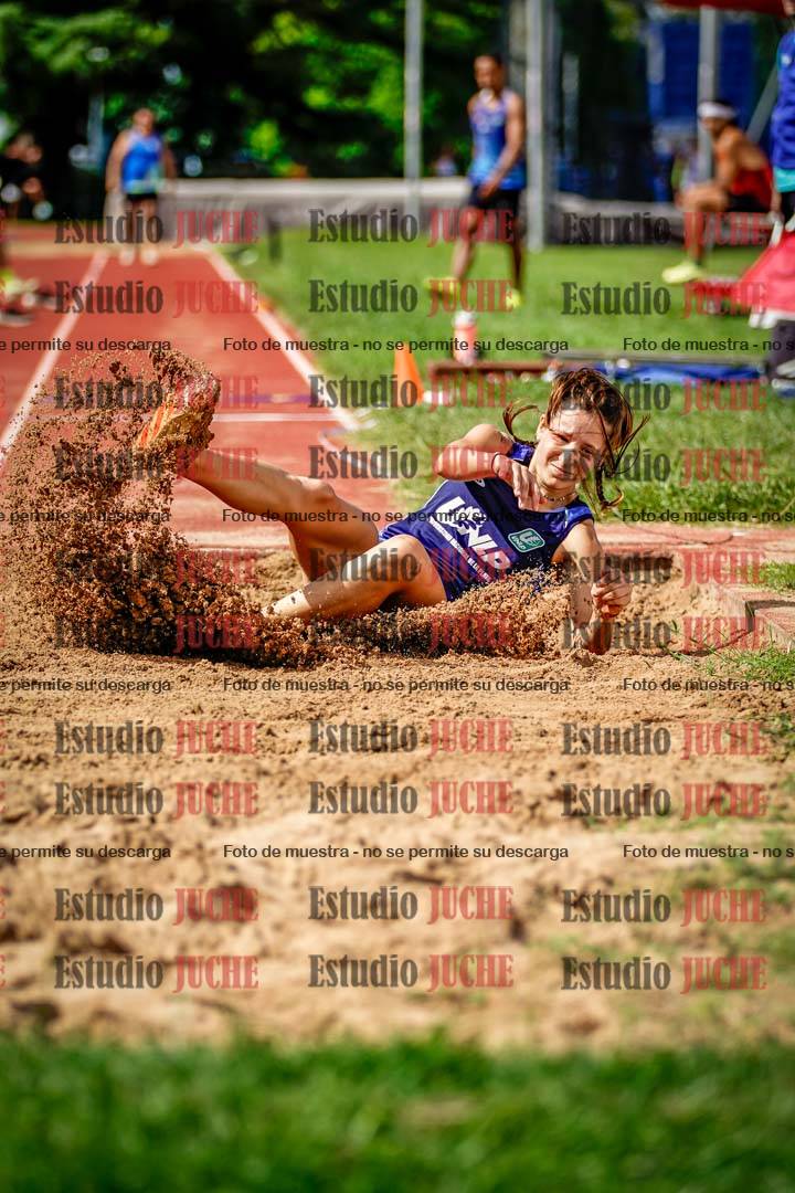 Fotos del salto triple de mujeres y varones