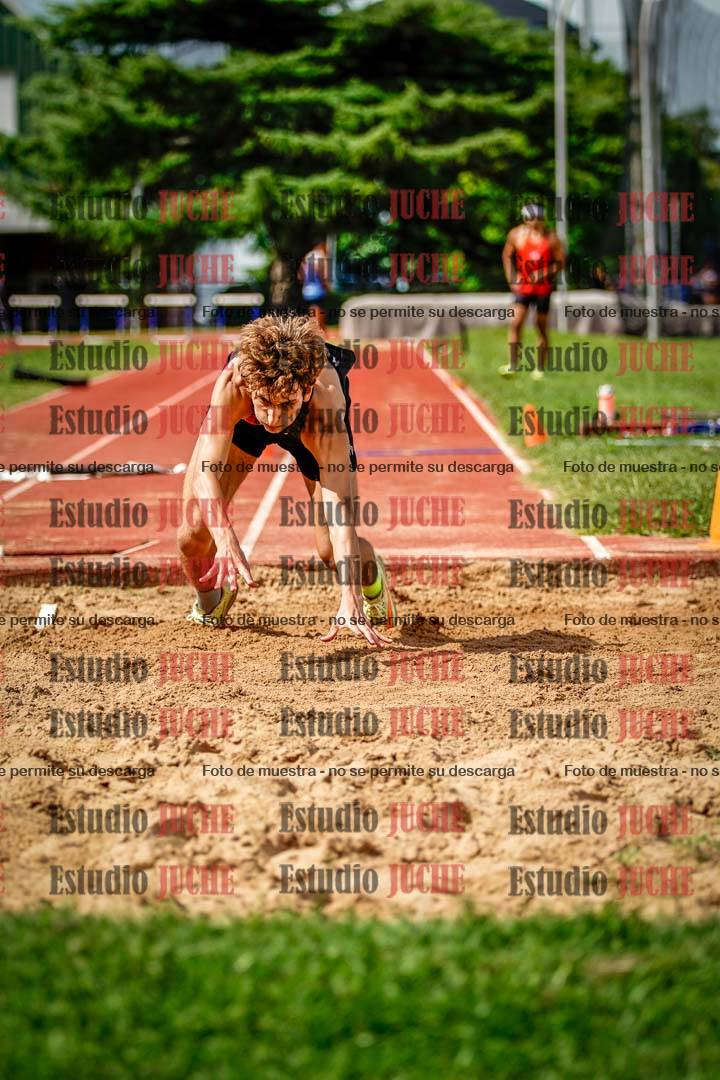 Fotos del salto triple de mujeres y varones