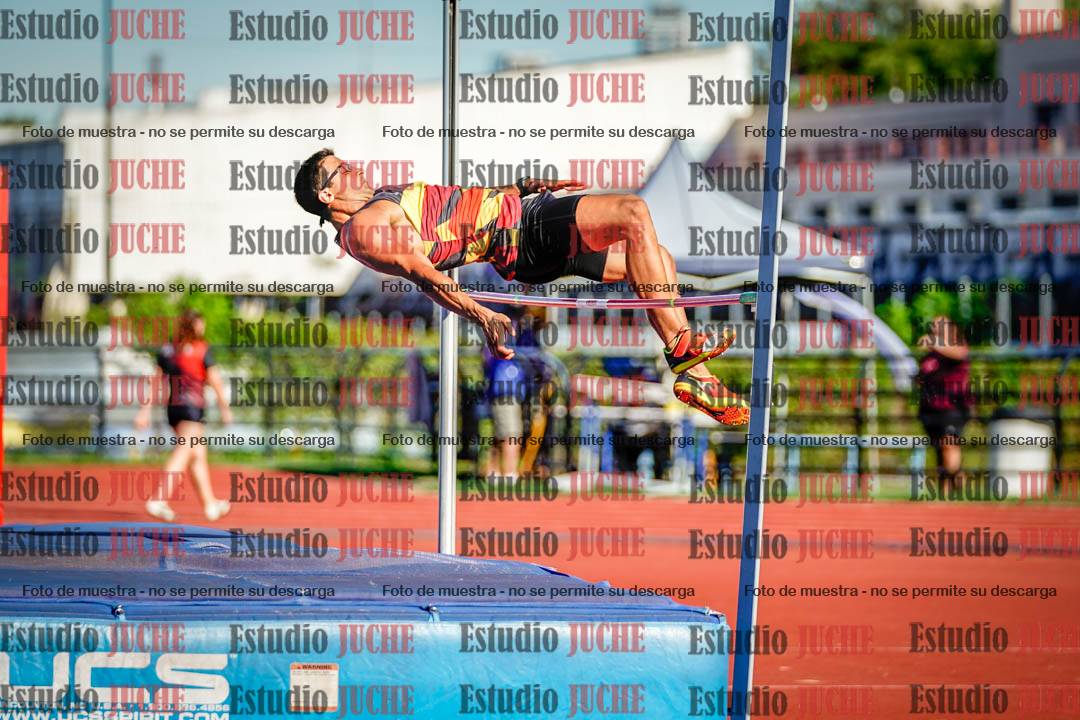 Fotos del salto en alto de varones
