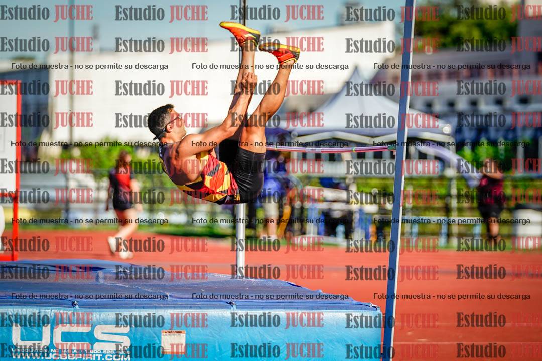 Fotos del salto en alto de varones