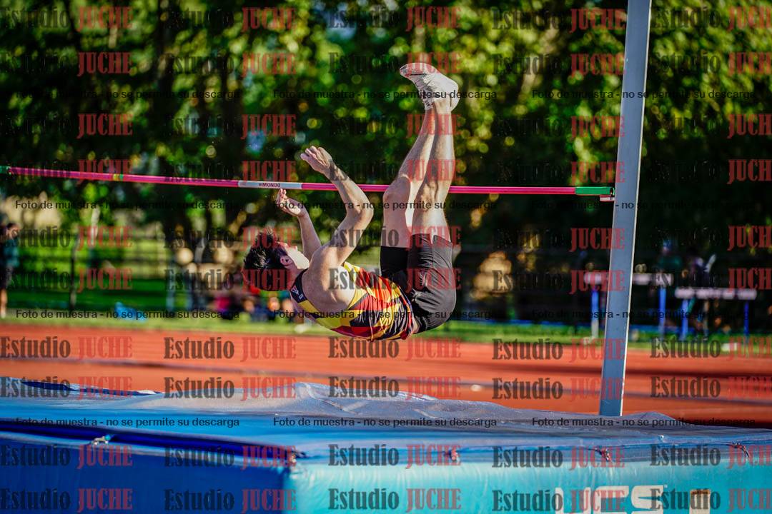 Fotos del salto en alto de varones