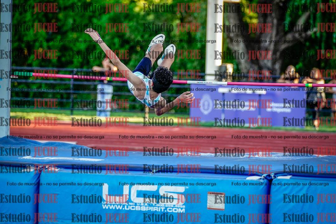 Fotos del salto en alto de varones