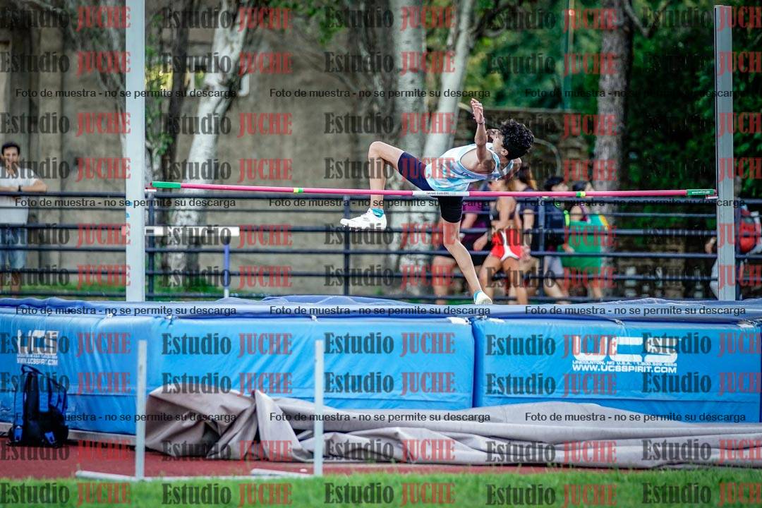 Fotos del salto en alto de varones