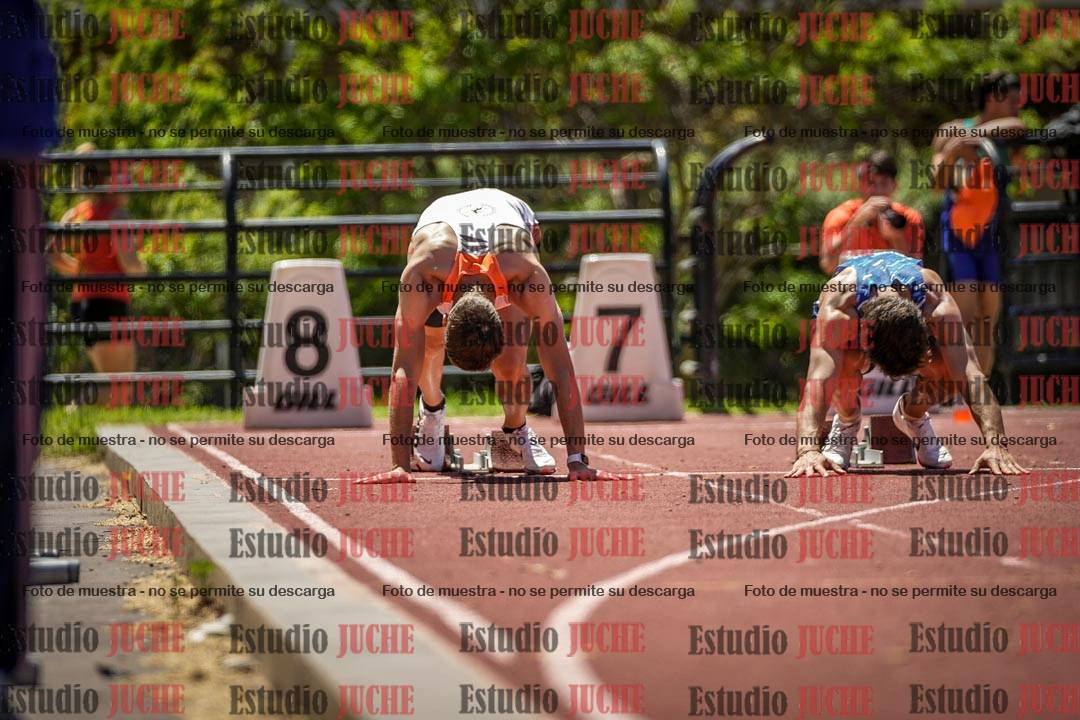 Fotos de los 100 m llanos de varones