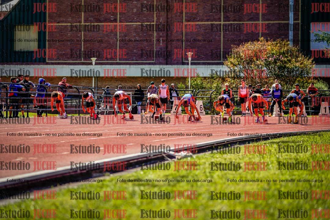 Fotos de los 100 m de varones