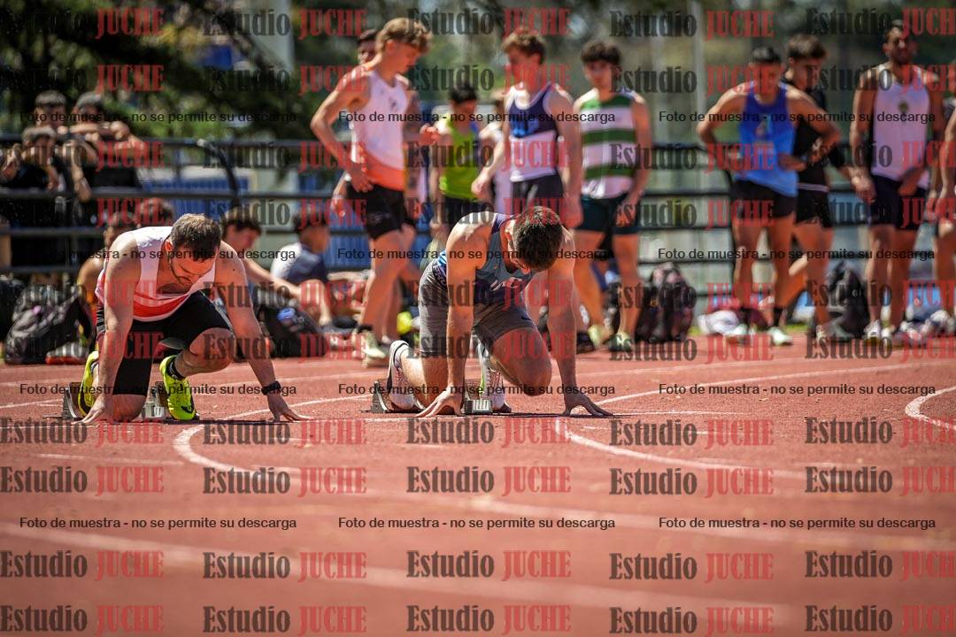 Fotos de los 100 m llanos de varones