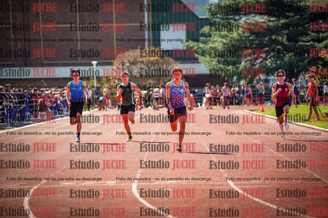 Fotos de los 100 m llanos de varones