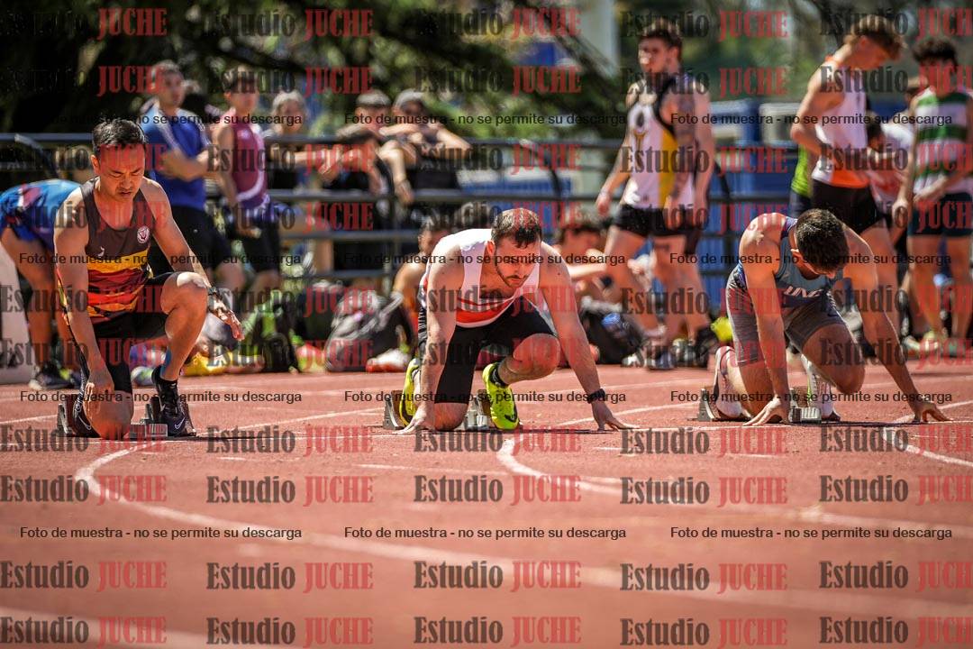 Fotos de los 100 m llanos de varones