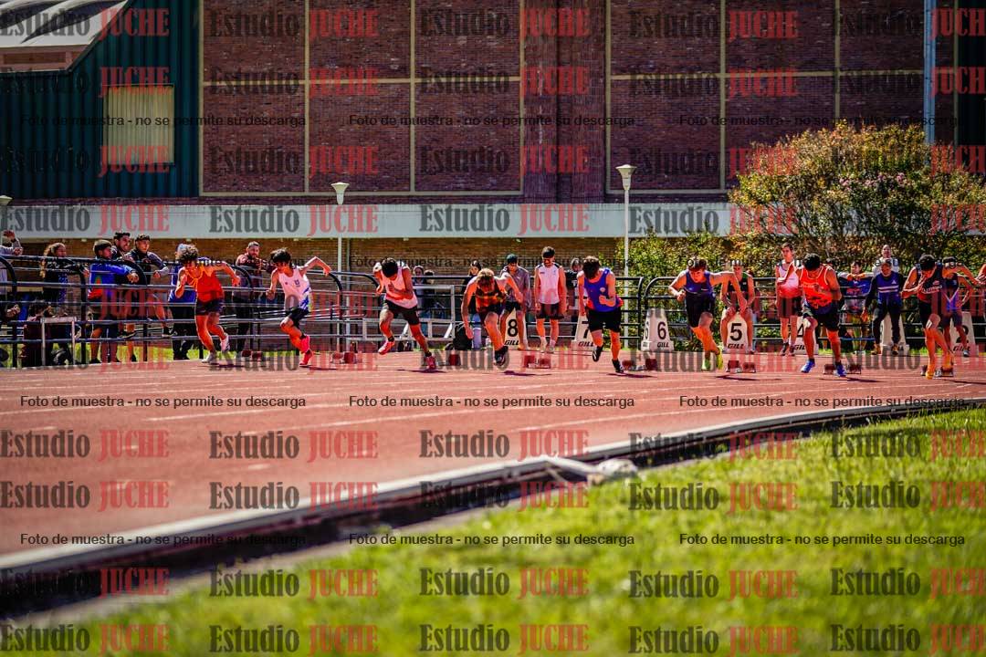 Fotos de los 100 m de varones